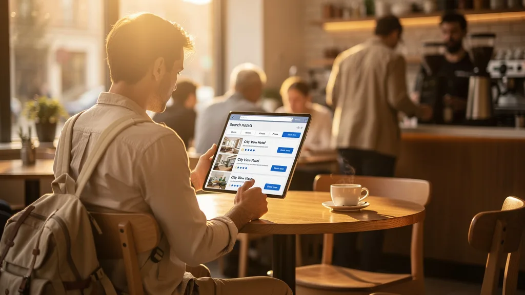Exploring accommodations through AI, a new era in travel bookings.