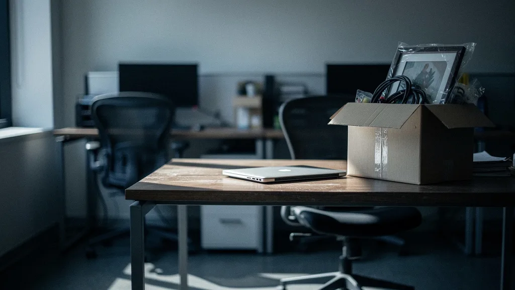 The aftermath of a breach: empty desks and uncertainty loom.