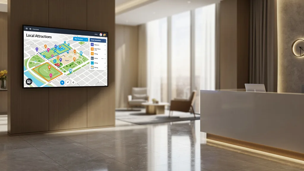 Technology redefines the user experience in hotel lobbies.